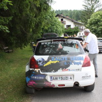 Schneebergland Rallye 2014 Suzuki Swift S1600 Andreas Aigner Service
