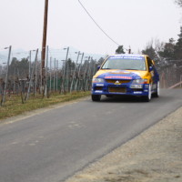 Rebenland Rallye 2013 Mitsubishi Lancer EVO Asja Zupanc Frau Fahrerin Pilotin