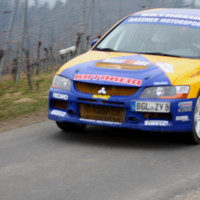 Rebenland Rallye 2013 Mitsubishi Lancer EVO Asja Zupanc Frau Fahrerin Pilotin