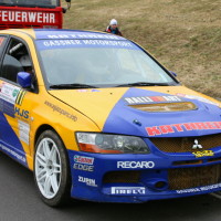 Rebenland Rallye 2013 Mitsubishi Lancer EVO Asja Zupanc Frau Fahrerin Pilotin