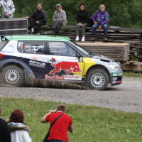 Schneebergland Rallye 2013 Raimund Baumschlager Skoda Fabia Red Bull