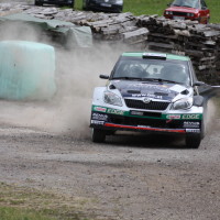 Schneebergland Rallye 2013 Raimund Baumschlager Skoda Fabia Drift