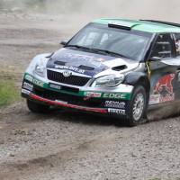 Schneebergland Rallye 2013 Raimund Baumschlager Skoda Fabia beschädigt