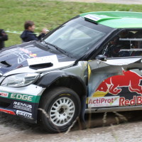 Schneebergland Rallye 2013 Raimund Baumschlager Skoda Fabia Kotflügel kaputt