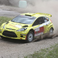 Schneebergland Rallye 2013 Ford Fiesta S2000 Olle Szasz Schotter