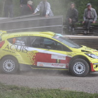 Schneebergland Rallye 2013 Ford Fiesta S2000 Olle Szasz Schotter Staub