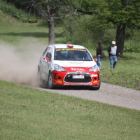 Schneebergland Rallye 2013 Citroen DS3 R3T Ebner Jaga Motorsport anbremsen