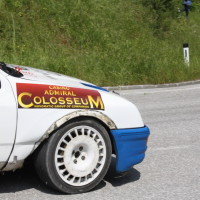 Schneebergland Rallye 2013 Kurt Göttlicher Ford Sierra Cosworth rechts vorne Schaden