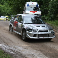 Schneebergland Rallye 2013 Mitsubishi Lancer EVO Start SP 11 Schwarzau