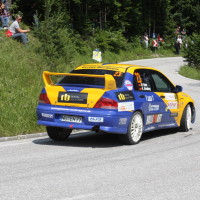 Schneebergland Rallye 2013 Dr. Marius Klein Zahnarzt Mitsubishi Lancer Evo VII