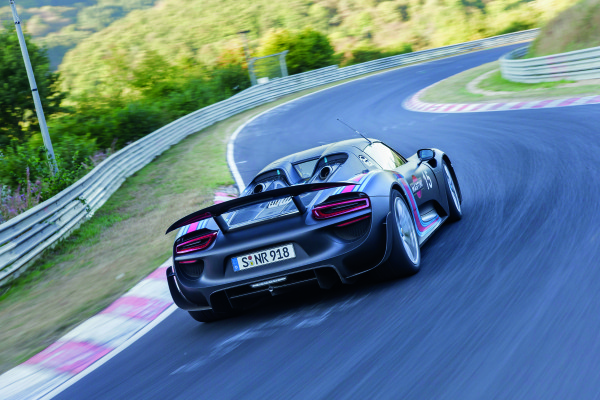 Porsche_918_Spyder Rekord Hybridantrieb Nürburgring Heck