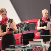 Vienna Autoshow 2014 Messe Girl Hostessen