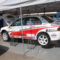 Rebenland Rallye 2014 Mitsubishi EVO IX Josef Denes Service