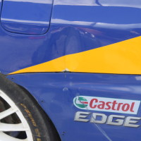 Rebenland Rallye 2014 Mitsubishi EVO IX Asja Zupanc Service Schaden Unfall Beule Delle