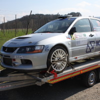 Rebenland Rallye 2014 Mitsubishi Lancer EVO IX Viacheslav Chulyukanov Service Russland