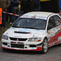 Rebenland Rallye 2014 Mitsubishi Lancer EVO IX Josef Denes SP 12