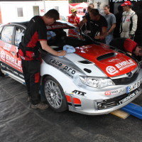 Lavanttal Rallye 2014 Subaru Impreza R4 Sandro Wallenwein Service