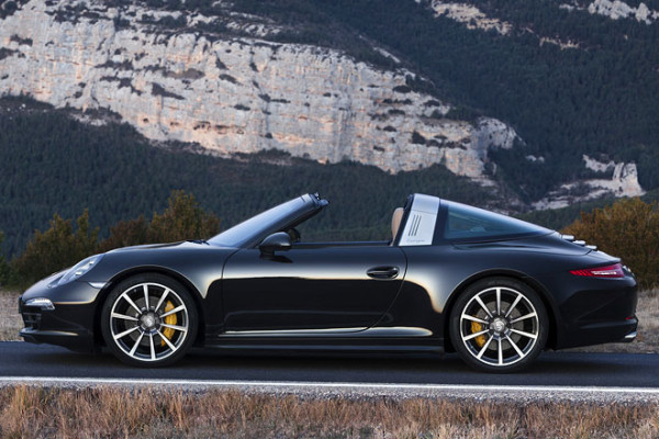 Porsche 911 Targa Seite offenes Targa Dach
