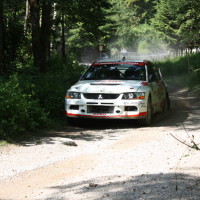 Schneebergland Rallye 2014 Mitsubishi Lancer EVO IX Anton Schatzeder