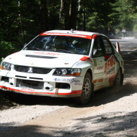 Schneebergland Rallye 2014 Mitsubishi Lancer EVO IX Anton Schatzeder