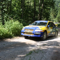 Schneebergland Rallye 2014 Mitsubishi Lancer EVO VII Dr. Marius Klein