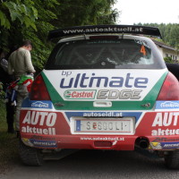 Schneebergland Rallye 2014 Suzuki Swift S1600 Michael Böhm Service