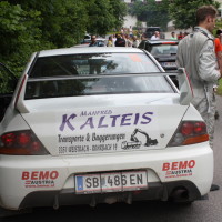 Schneebergland Rallye 2014 Mitsubishi Lancer EVO IX Anton Schatzeder Service