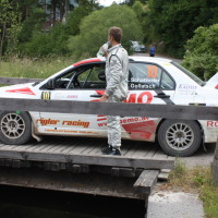 Schneebergland Rallye 2014 Mitsubishi Lancer EVO IX Anton Schatzeder Service