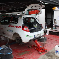 Schneebergland Rallye 2014 Renault Clio R3 Kristof Klausz Service