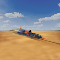 BloodhoundSSC_front_dynamic Wüste