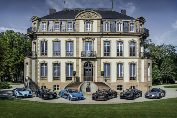 Die sechs Bugatti-Supersportler aus der Edition Les Légendes de Bugatti