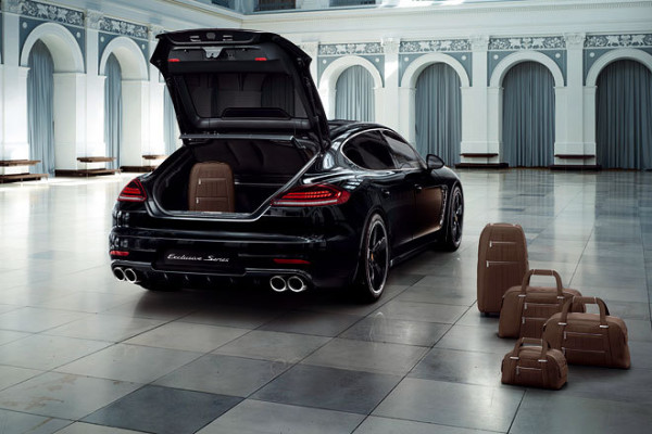 Porsche Panamera als Sondermodell Exklusive Series Kofferraum
