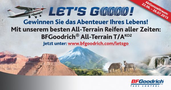 BFGoodrich All Terrain Reifen Michelin Lets Goooo Gewinnspiel